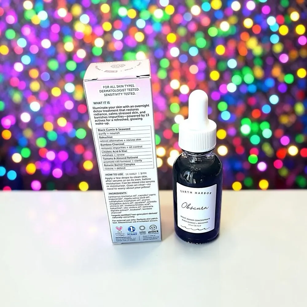 Earth Harbor Obscura Night Repair Concentrate Black Seaweed + Bakuchiol 1 fl oz